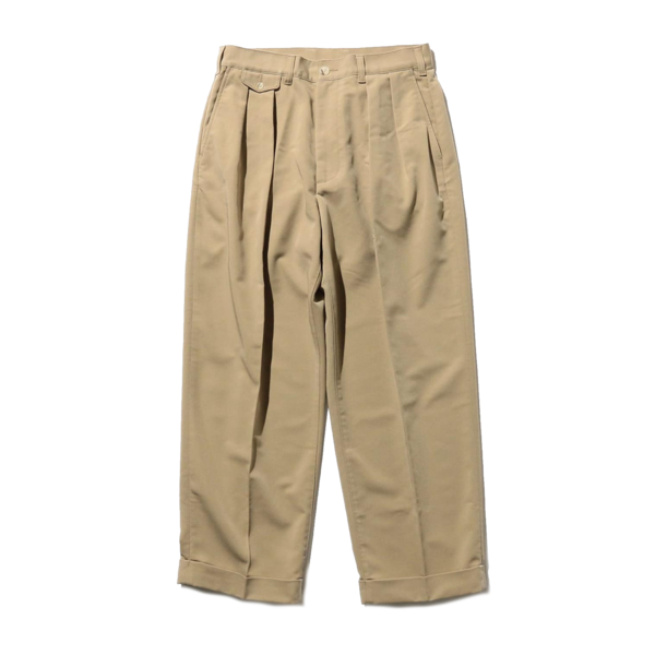 Beams Plus 2 Pleats Trousers Pe Twill