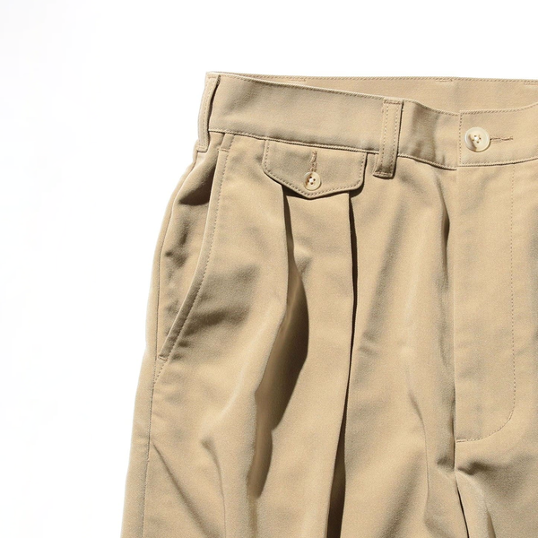 Beams Plus 2 Pleats Trousers Pe Twill