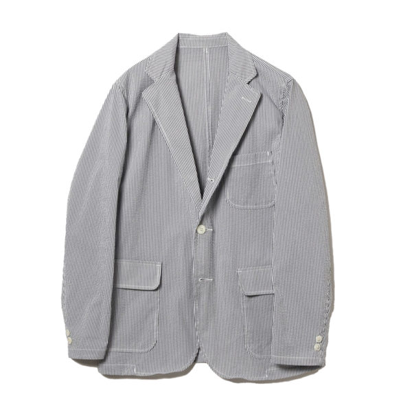 Beams Plus 3B Shirt Jacket COOLMAX Sucker Blazer Beams Plus 3B Shirt Jacket COOLMAX Sucker Blazer