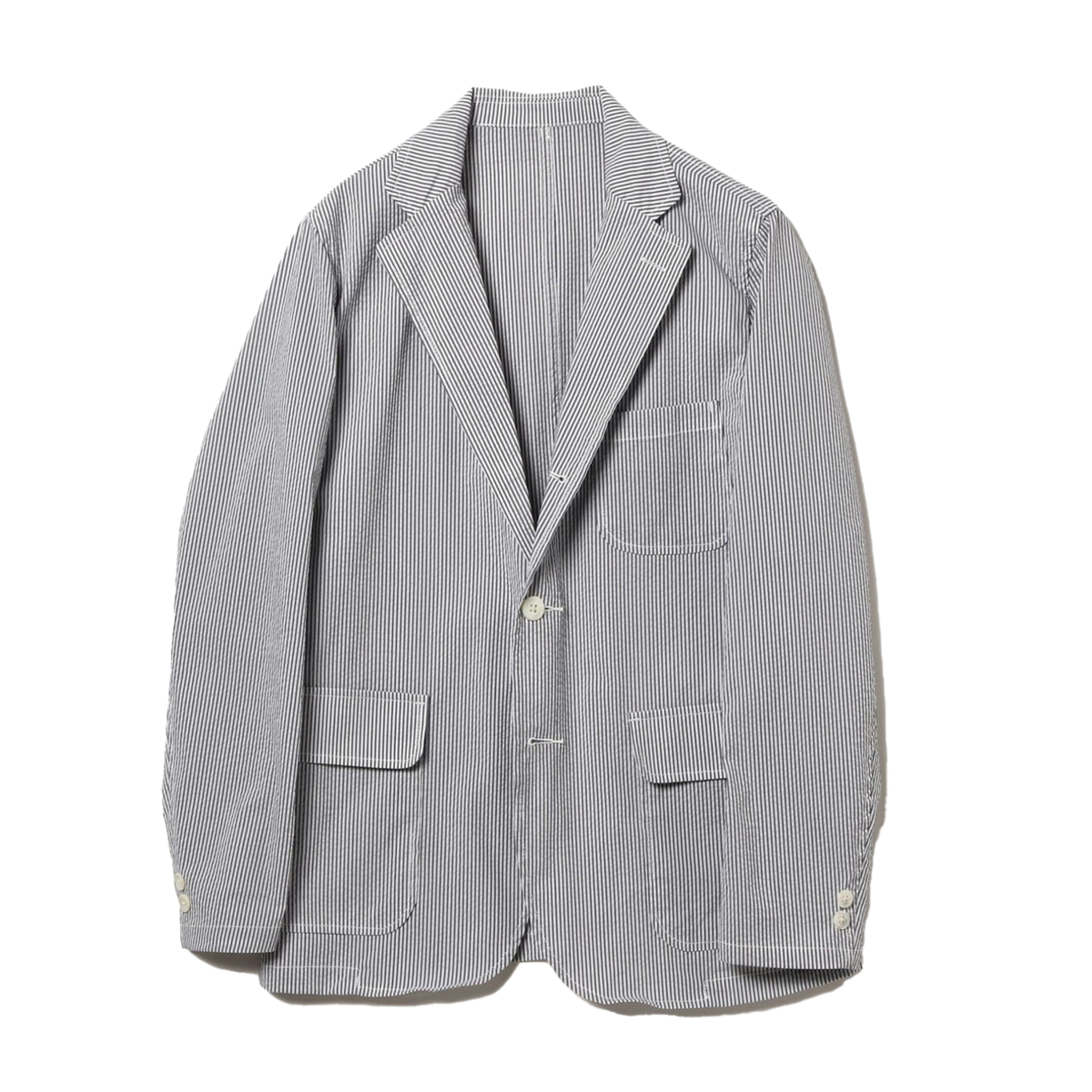 Beams Plus 3B Shirt Jacket COOLMAX Sucker Blazer - Image 1 of 3