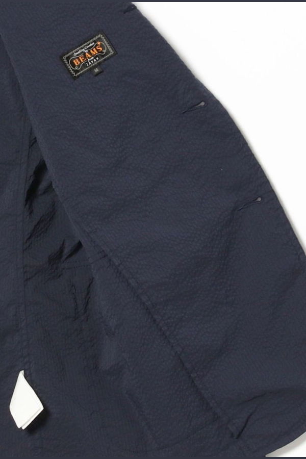 Beams Plus 3B Shirt Jacket COOLMAX Seersucker Blazer