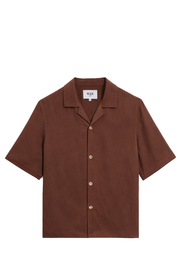 Wax London Curzon SS Shirt Drapey Tencel Twill Shirt