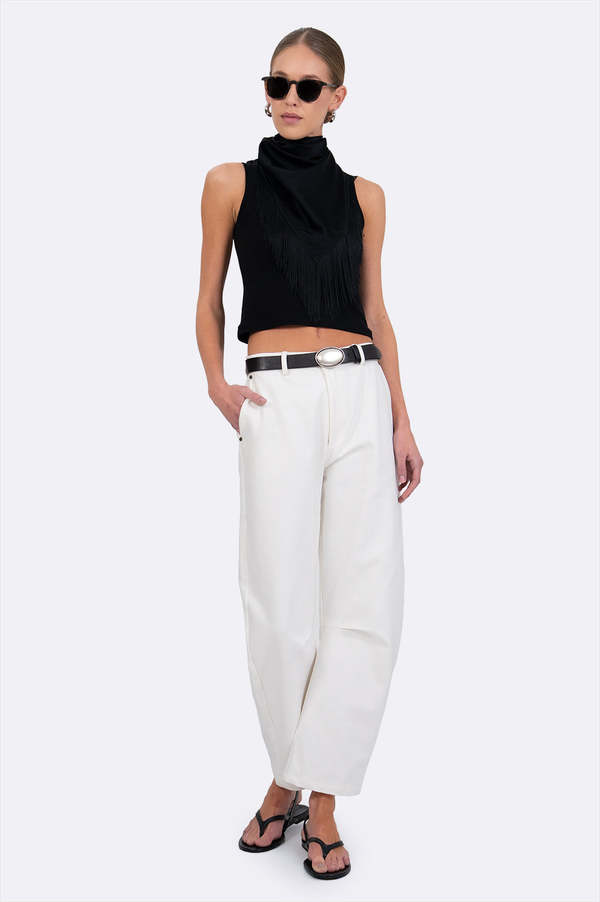 Parentezi Haisley Denim Pants - White