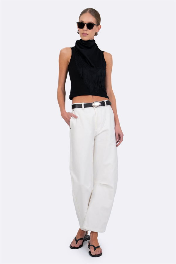 Parentezi Haisley Denim Pants - White