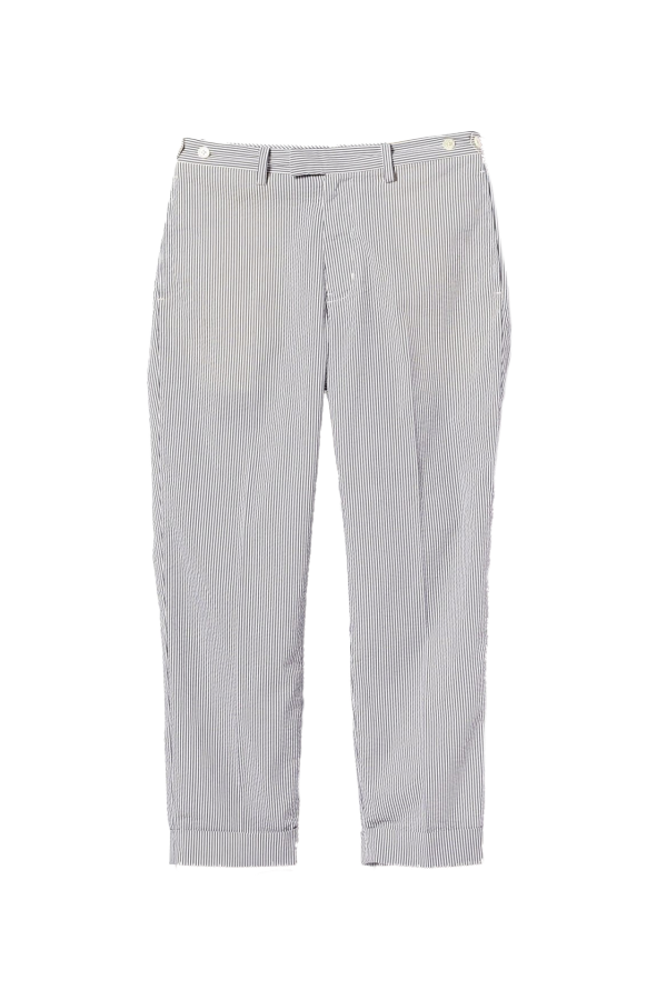 Beams Plus Ivy Trousers Ankle-Cut Coolmax Seersucker