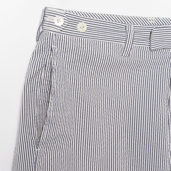 Beams Plus Ivy Trousers Ankle-Cut Coolmax Seersucker