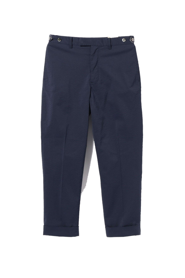 Beams Plus Ivy Trousers Ankle-Cut Coolmax Seersucker