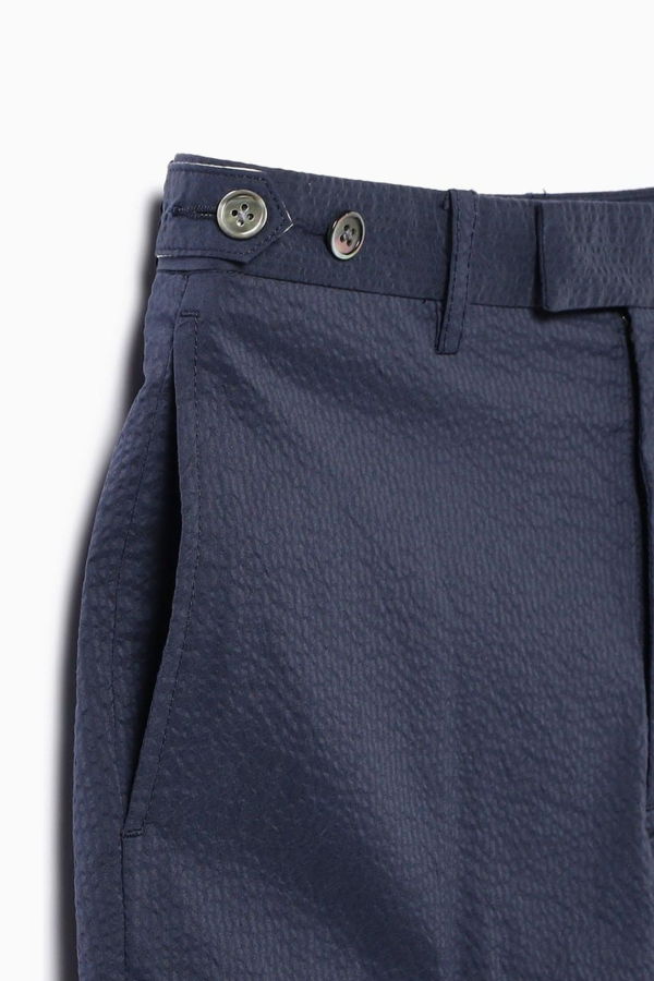 Beams Plus Ivy Trousers Ankle-Cut Coolmax Seersucker