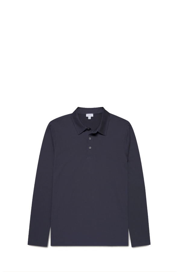 Sunspel LS Jersey Polo