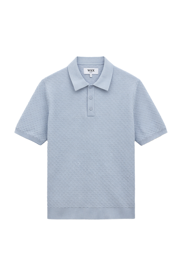 Wax London Naples Retro Diamond Knitted Polo