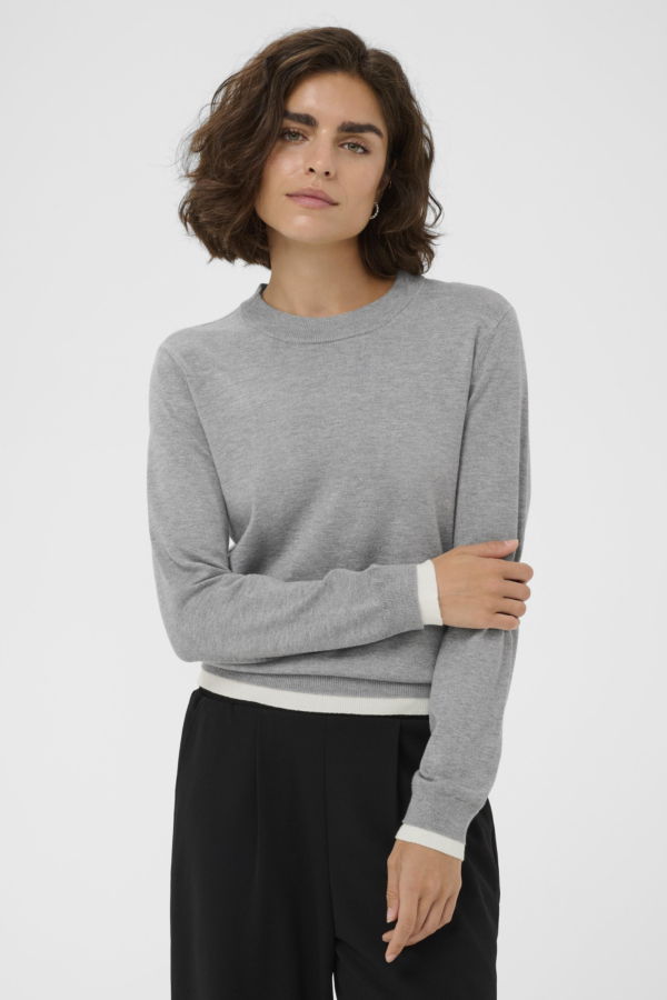 KAFFE Lizza Contrast Pullover