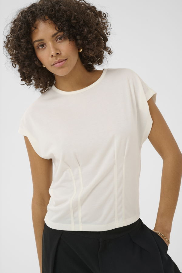 KAFFE Pleat T-Shirt