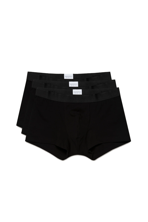 Sunspel Soft Stretch Cotton Three Pack Boxers