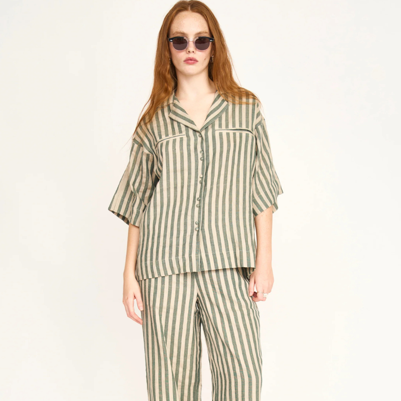 Mirth Caldero Camp Shirt - Safari Stripe