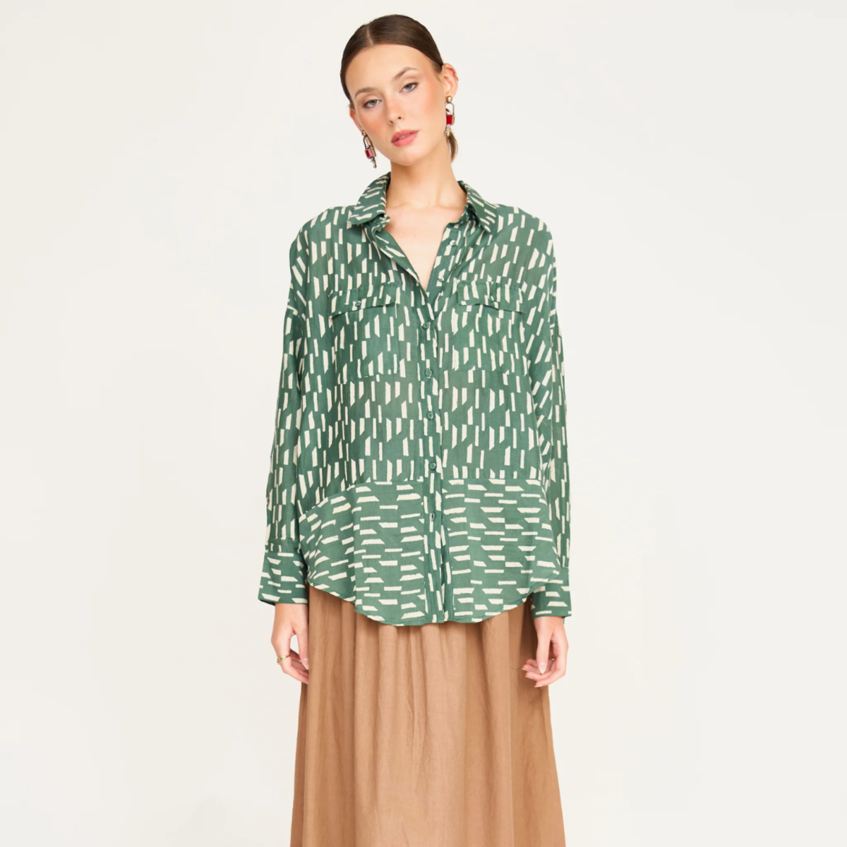 Mirth Kyoto Shirt - Verdure Rainfall - Image 2 of 5