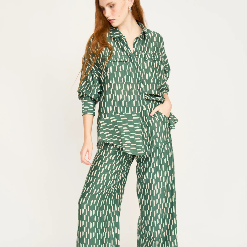 Mirth Kyoto Shirt - Verdure Rainfall