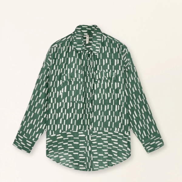 Mirth Kyoto Shirt - Verdure Rainfall