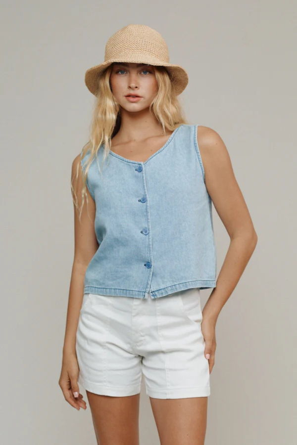 Jungmaven Skyline Vest - Summer Denim