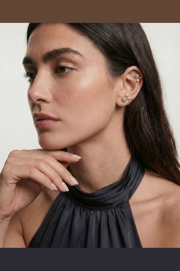 seree Colette Jade and pearl ear cuffs