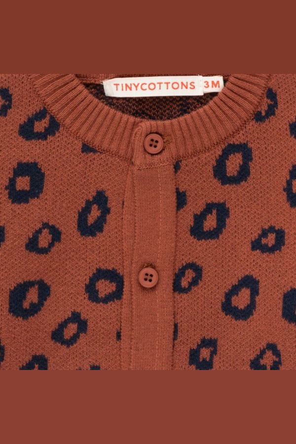 KIDS Tinycottons Animal Print Baby Cardigan