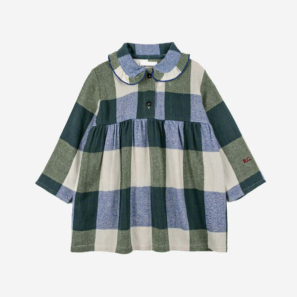 KIDS Bobo Choses Baby Plaid Jacquard Dress KIDS Bobo Choses Baby Plaid Jacquard Dress