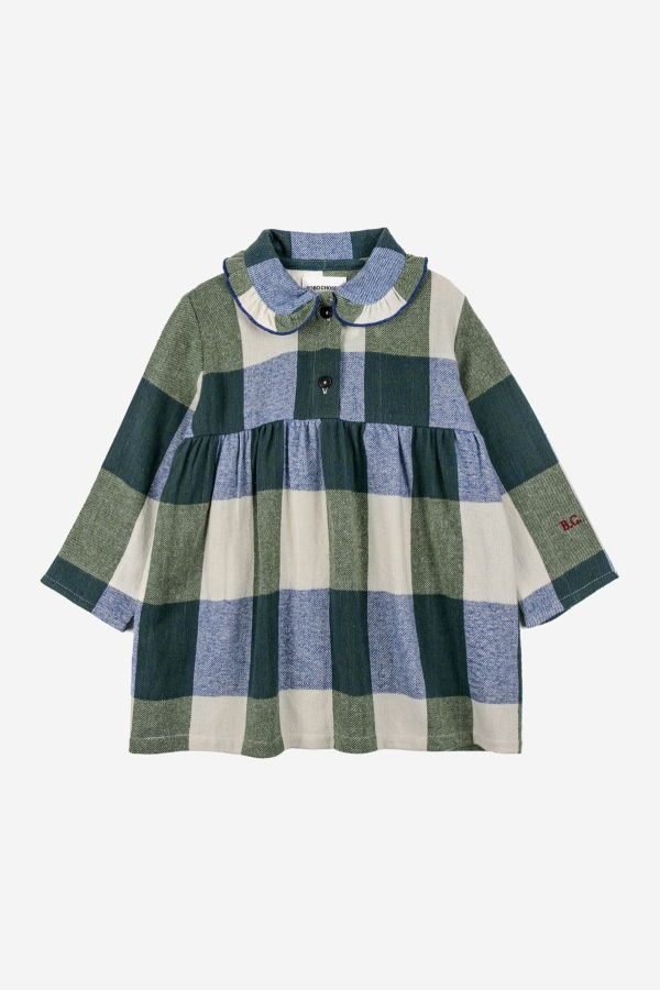 KIDS Bobo Choses Baby Plaid Jacquard Dress