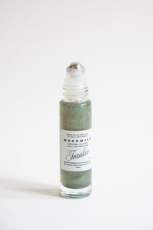 Salt and Seams Moonmilk Natural Glitter Roll On Perfume Frankie