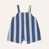 KIDS The Campamento Blue Stripes Washed Baby Playsuit - Thumbnail 1