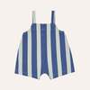 KIDS The Campamento Blue Stripes Washed Baby Playsuit - Thumbnail 2