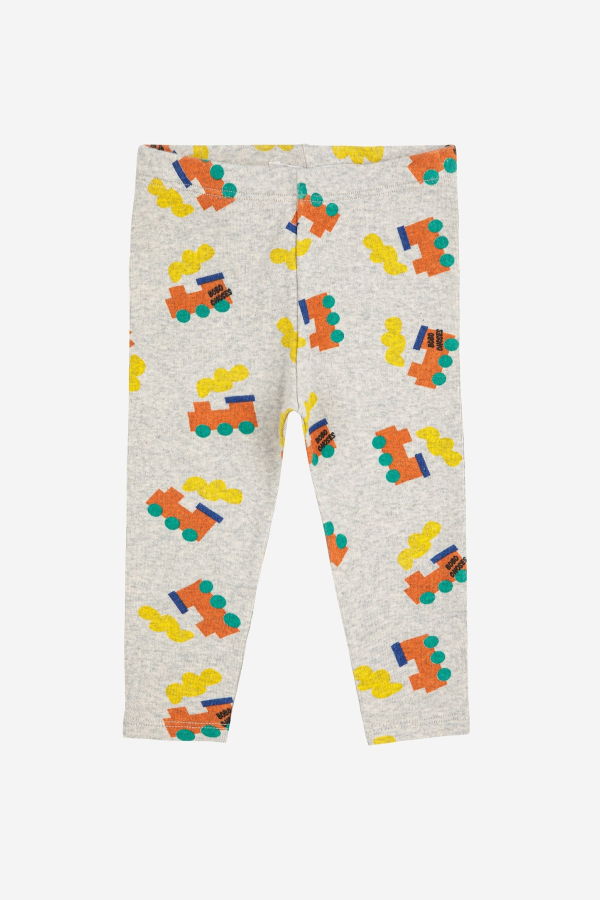 KIDS Bobo Choses Bobo Choo Choo Leggings - Light Heather Grey