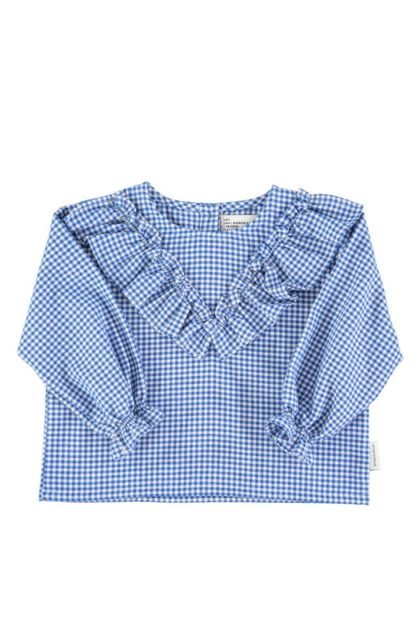 KIDS Piupiuchick Checkered Baby Blouse