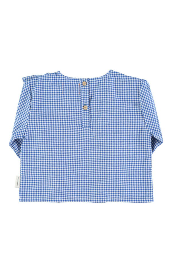 KIDS Piupiuchick Checkered Baby Blouse