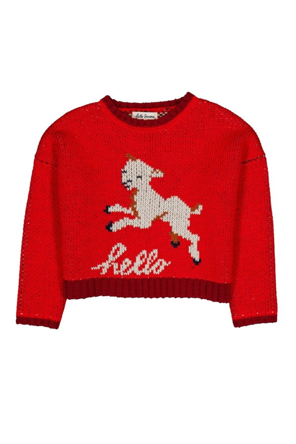 KIDS HELLO SIMONE Cleophee Sweater - Red