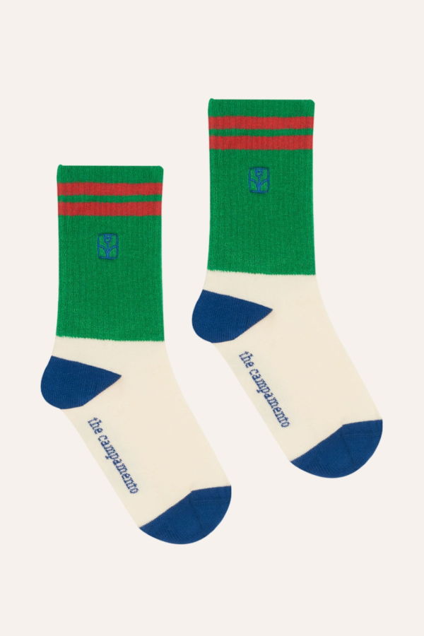 KIDS The Campamento Colorblock Socks - Green