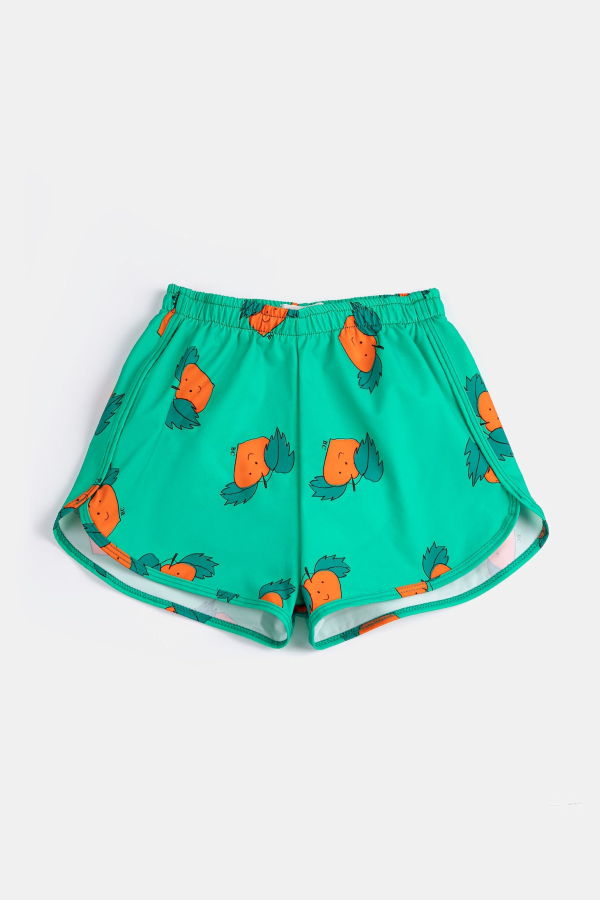 KIDS Bobo Choses Curious Turnip Swim Trunks - Green