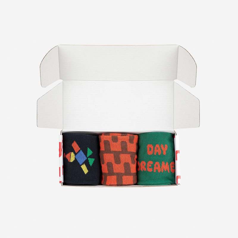 KIDS Bobo Choses Day Dreamer Socks, 3-Pack