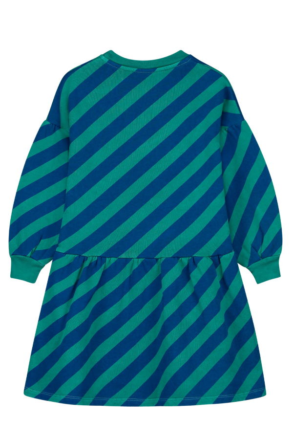 KIDS Bonmot Diagonal Stripes Short Dress