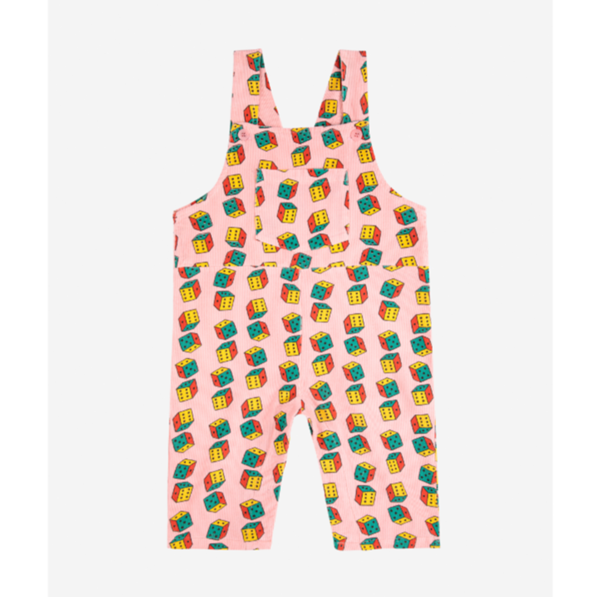 KIDS Bobo Choses Dices All Over Micro Corduroy Dungaree Overalls - Image 1 of 5