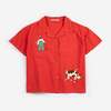 KIDS Bobo Choses Farm Adventure Woven Shirt - Red - Thumbnail 1