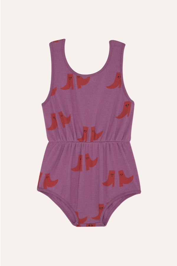 KIDS The Campamento Happy Boots Playsuit