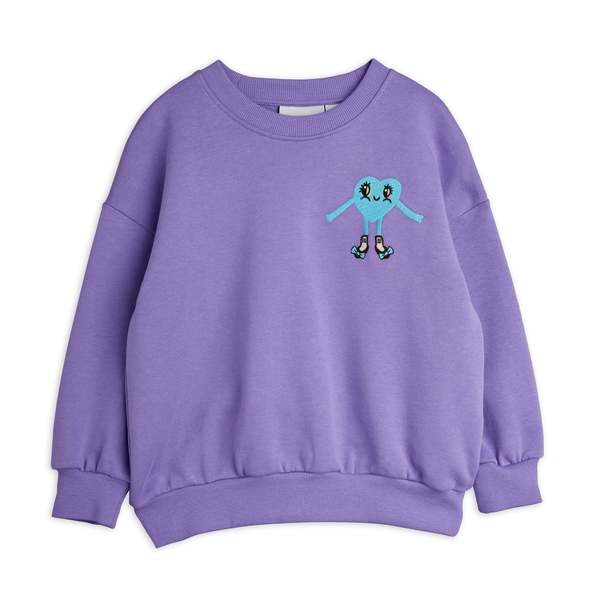 KIDS Mini Rodini Heart in Shoes Embroidered Sweatshirt KIDS Mini Rodini Heart in Shoes Embroidered Sweatshirt