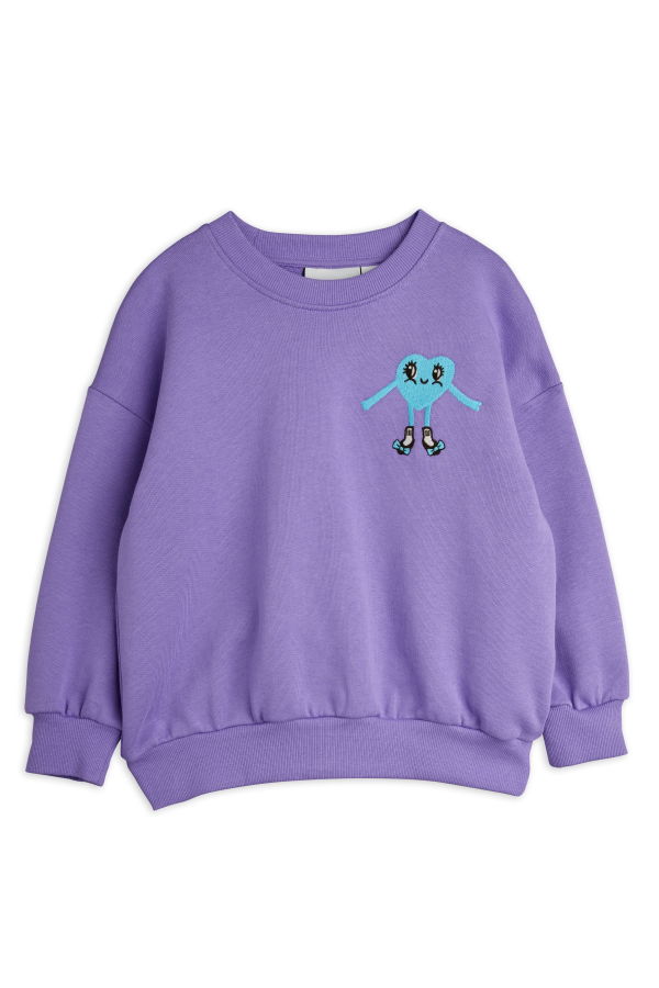 KIDS Mini Rodini Heart in Shoes Embroidered Sweatshirt