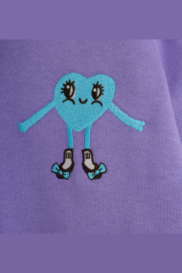 KIDS Mini Rodini Heart in Shoes Embroidered Sweatshirt