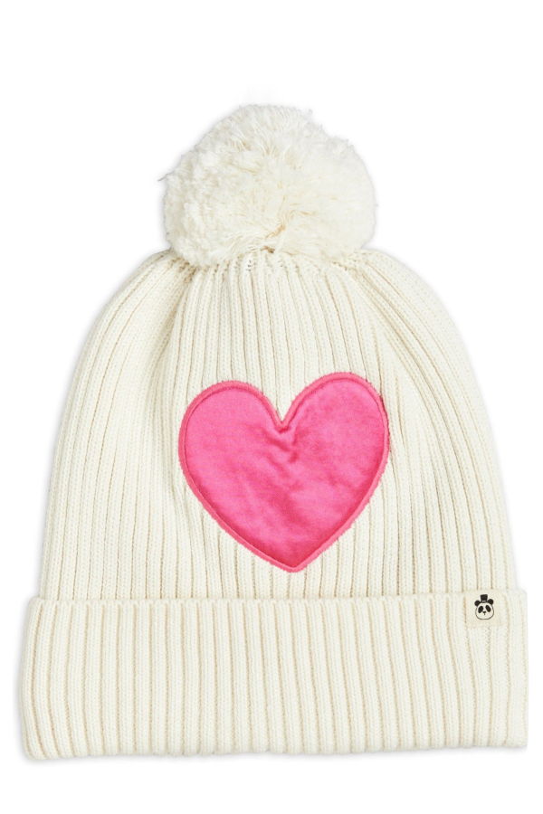 KIDS Mini Rodini Hearts Pom Pom Hat