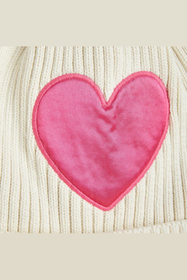 KIDS Mini Rodini Hearts Pom Pom Hat