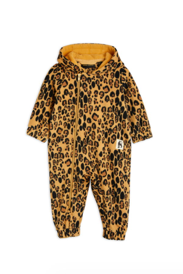 KIDS Mini Rodini Leopard Fleece Onesie