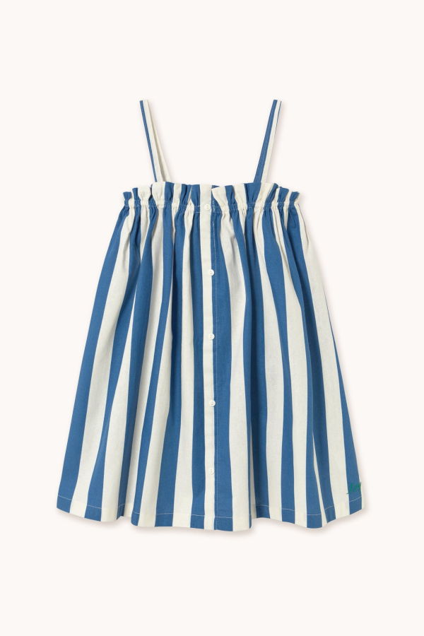 KIDS Tinycottons Light Navy Stripes Dress