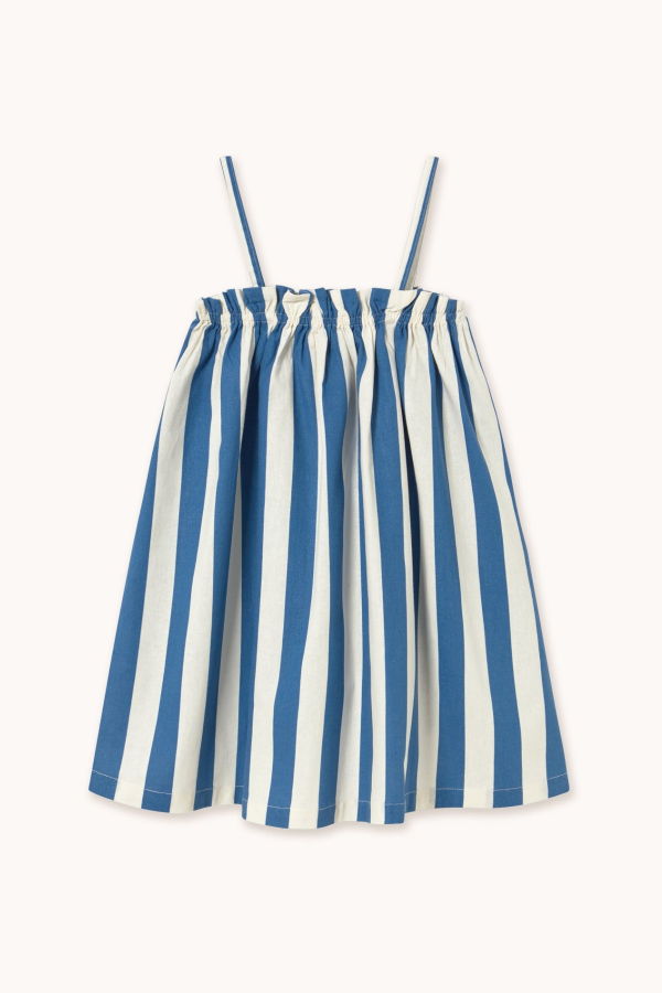KIDS Tinycottons Light Navy Stripes Dress