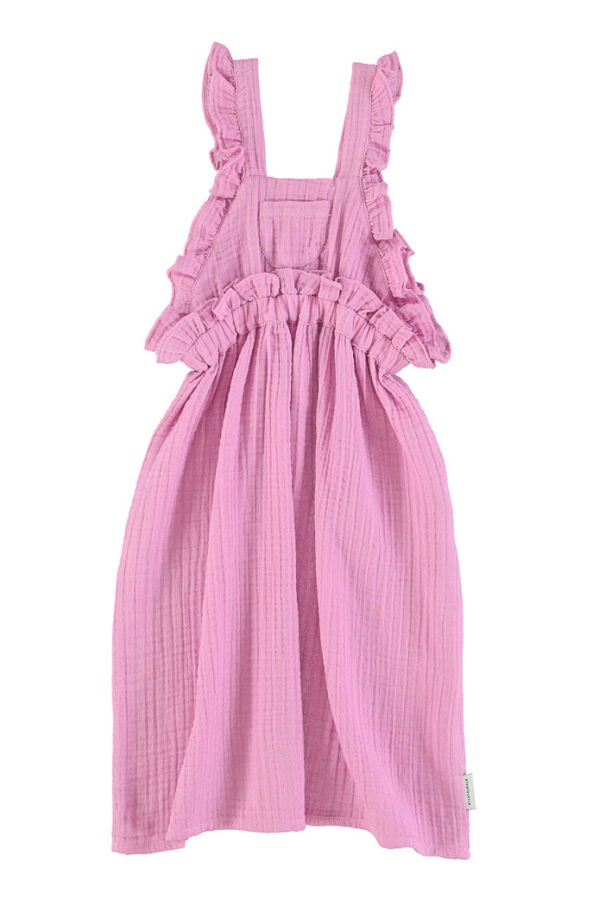 KIDS Piupiuchick Long Frills Dress - Lilac
