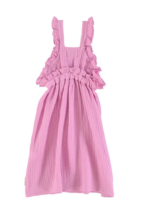 KIDS Piupiuchick Long Frills Dress - Lilac